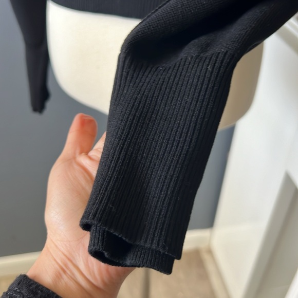 Athleta Sequoia black full zip sweater jacket ladies size‎ S - Picture 8 of 12